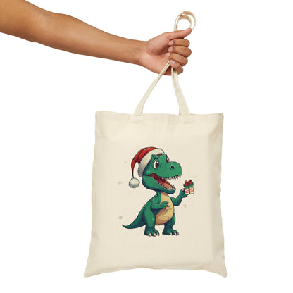 Tote Bag Christmas T-Rex