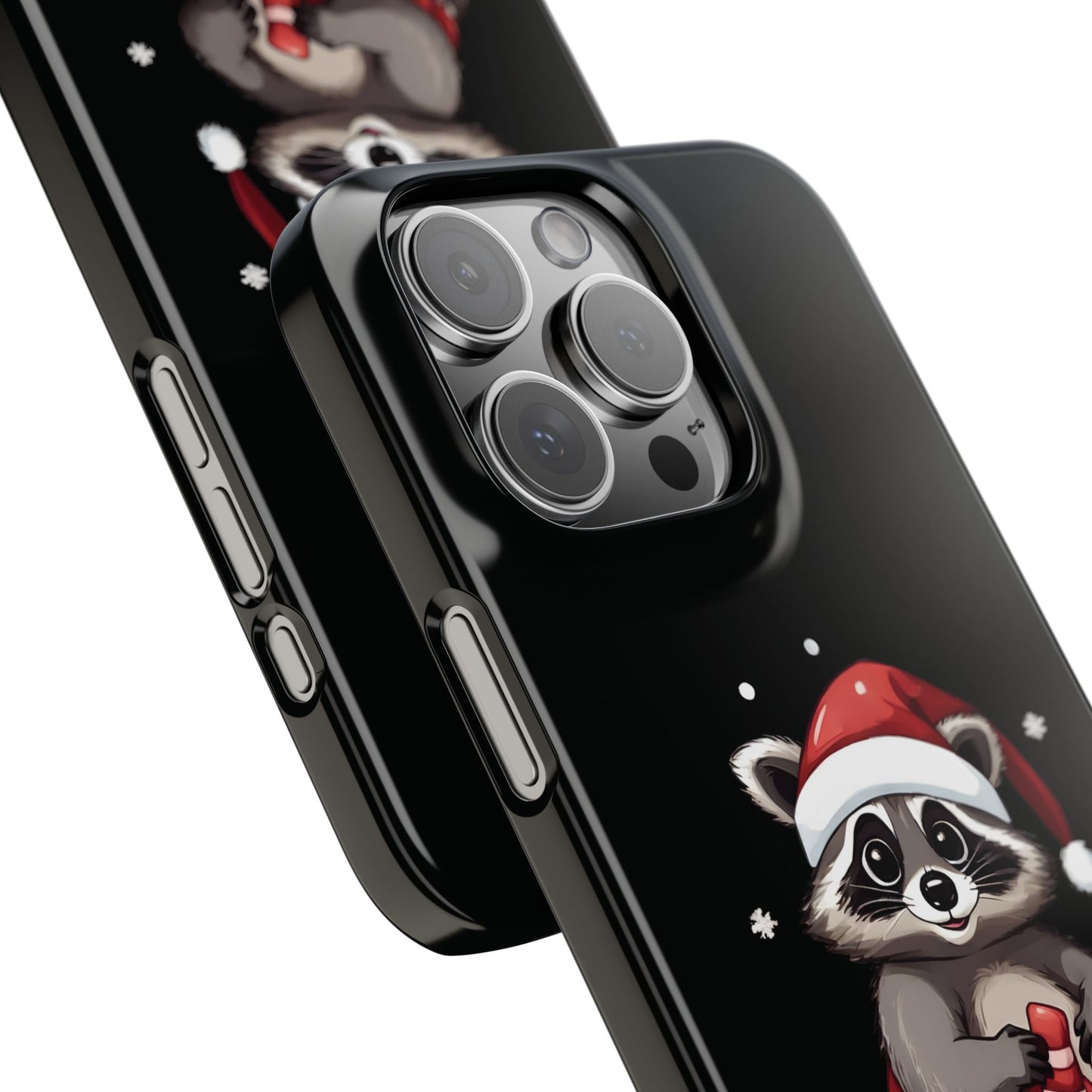 Cute Christmas Raccoon iPhone Case