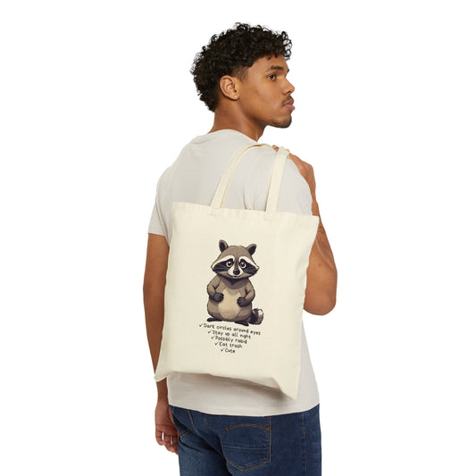 Tote Bag Cute Raccoon