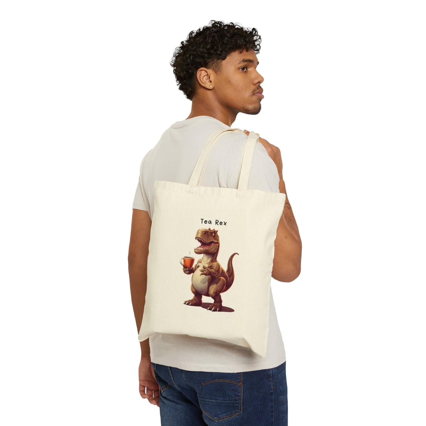 Tote Bag Tea Rex T-Rex Dinosaur