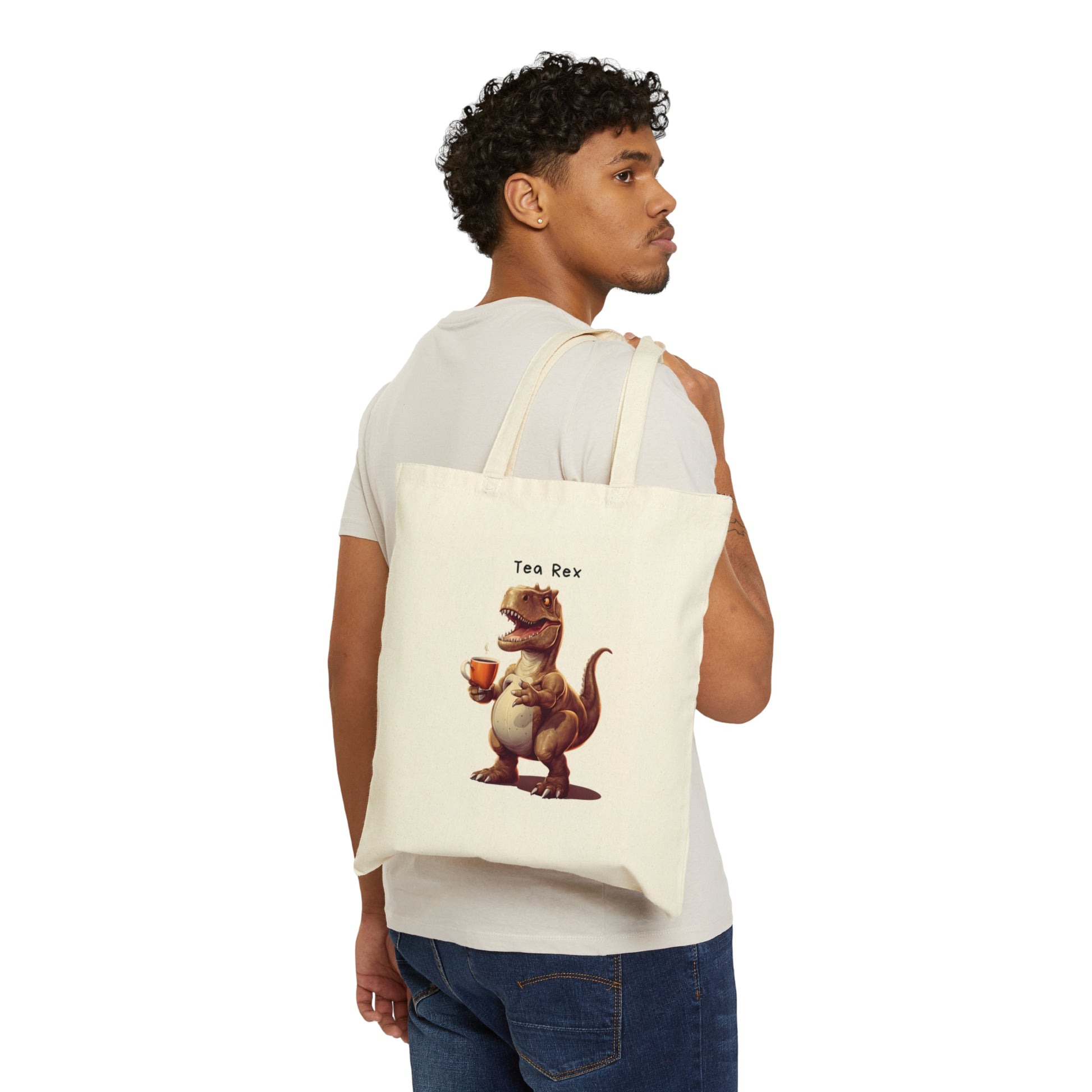Tote Bag Tea Rex T-Rex Dinosaur