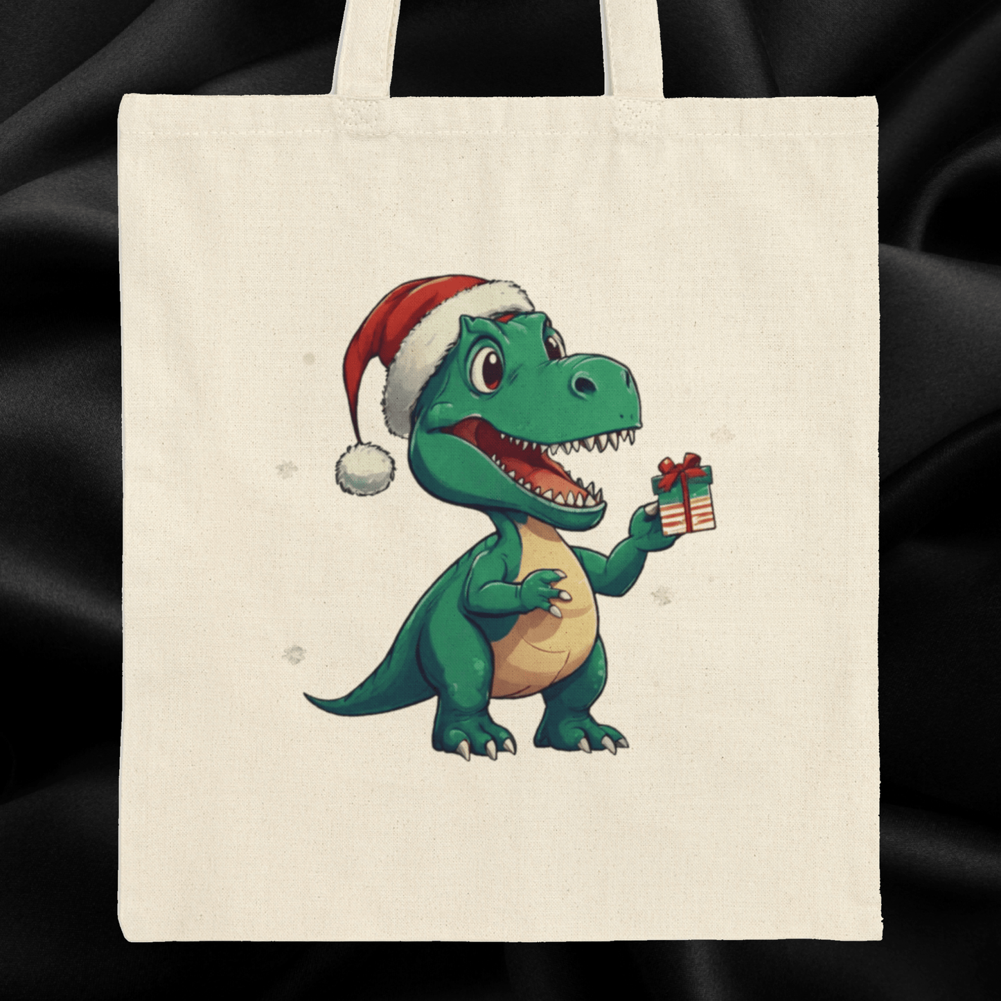 Tote Bag Christmas T-Rex