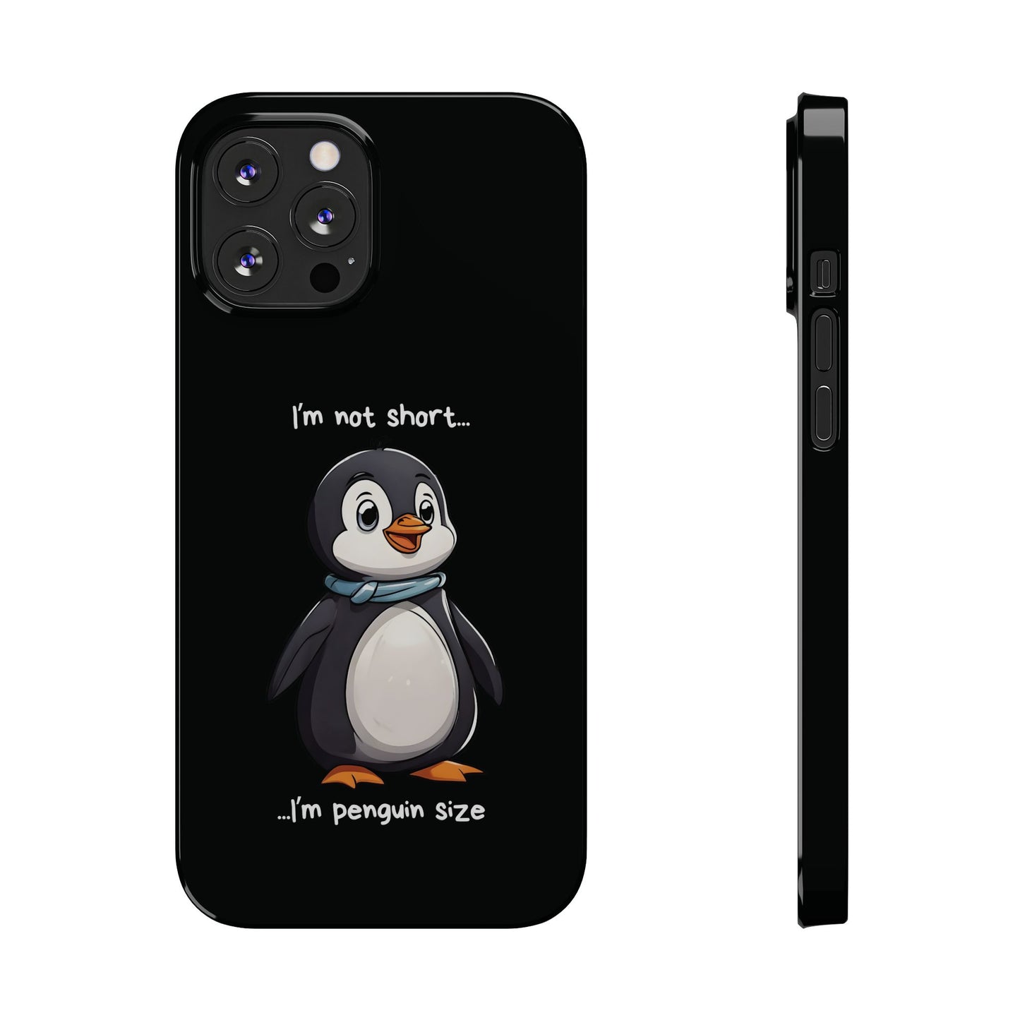Cute Penguin Black iPhone 12 Pro Max Case