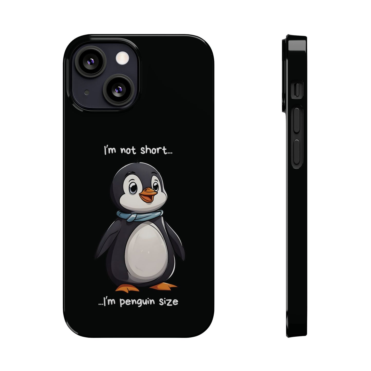 Cute Penguin Black iPhone 13 Mini Case