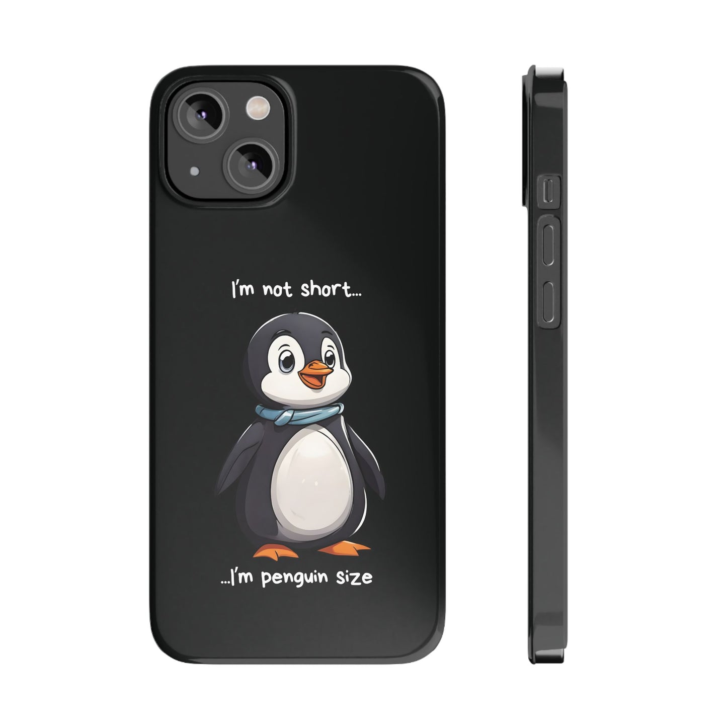 Cute Penguin Black iPhone 14 Case