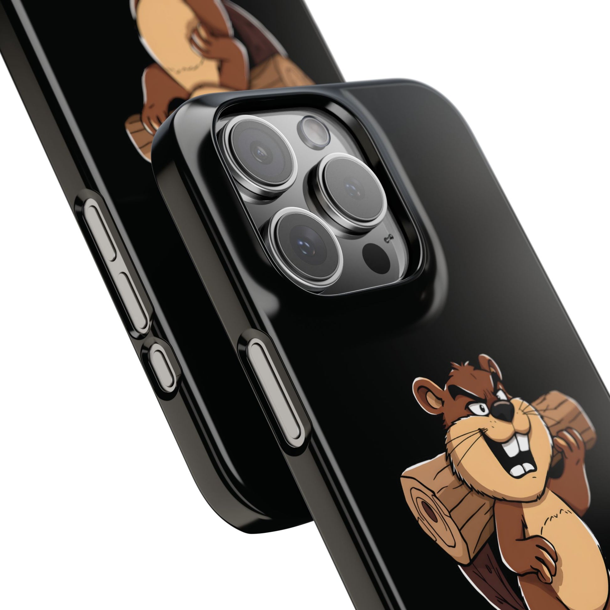 Dam It Beaver Black iPhone 16 Pro Max Case Close 1