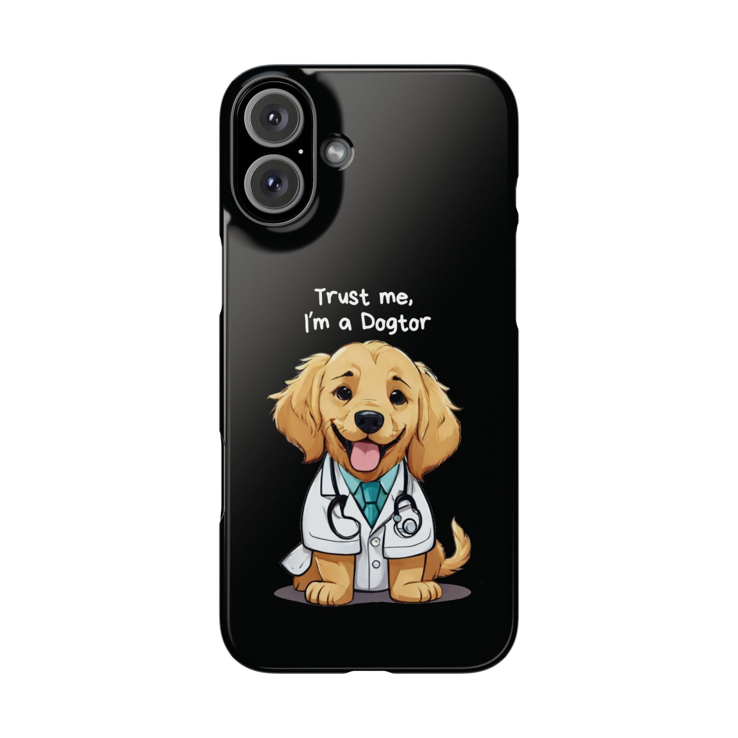 Dogtor Dog Black iPhone 16 Plus Case
