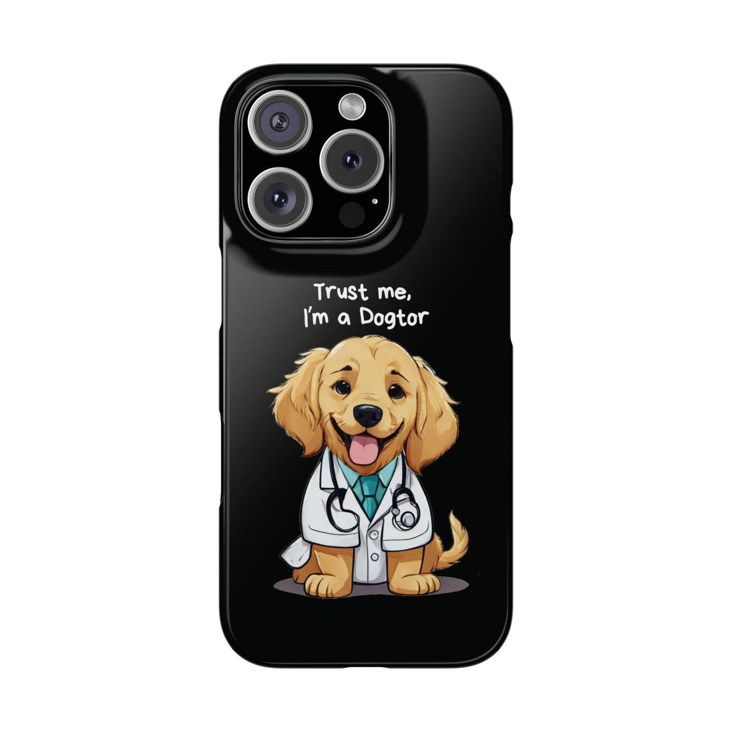 Dogtor Dog Black iPhone 16 Pro Case