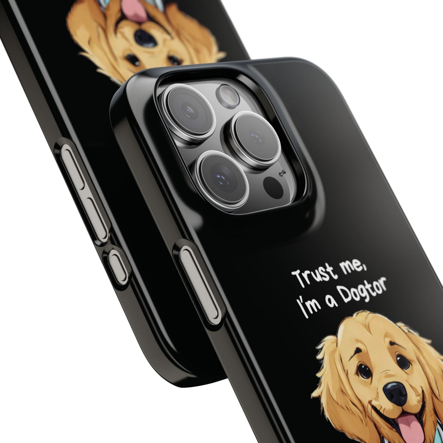 Dogtor Dog Black iPhone 16 Pro Max Case Close 1