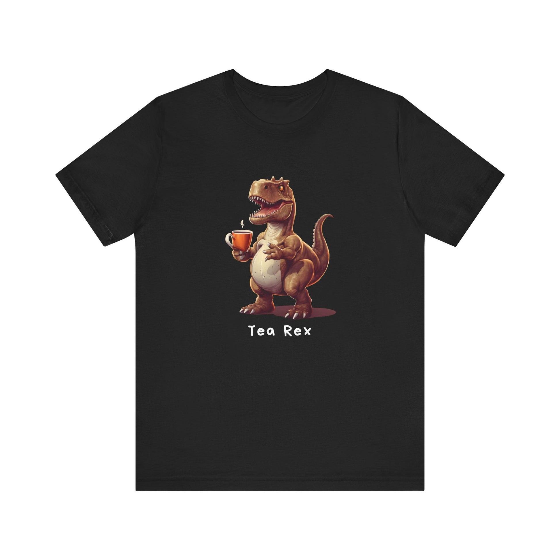Funny Tea Rex Short Sleeve T-Shirt With Ultra Soft-Cotton For Men And Women Base Black