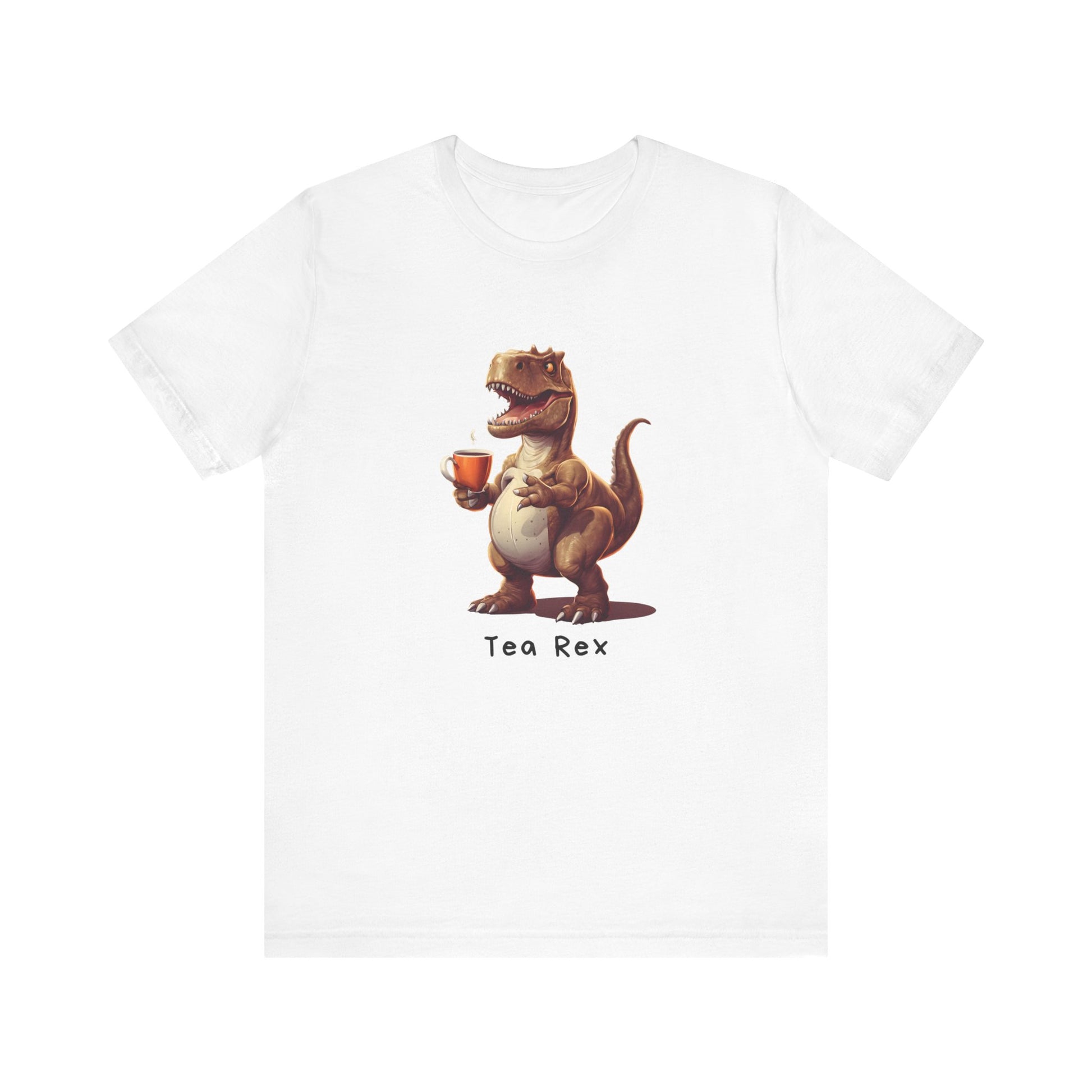 Funny Tea Rex Short Sleeve T-Shirt With Ultra Soft-Cotton For Men And Women Base White