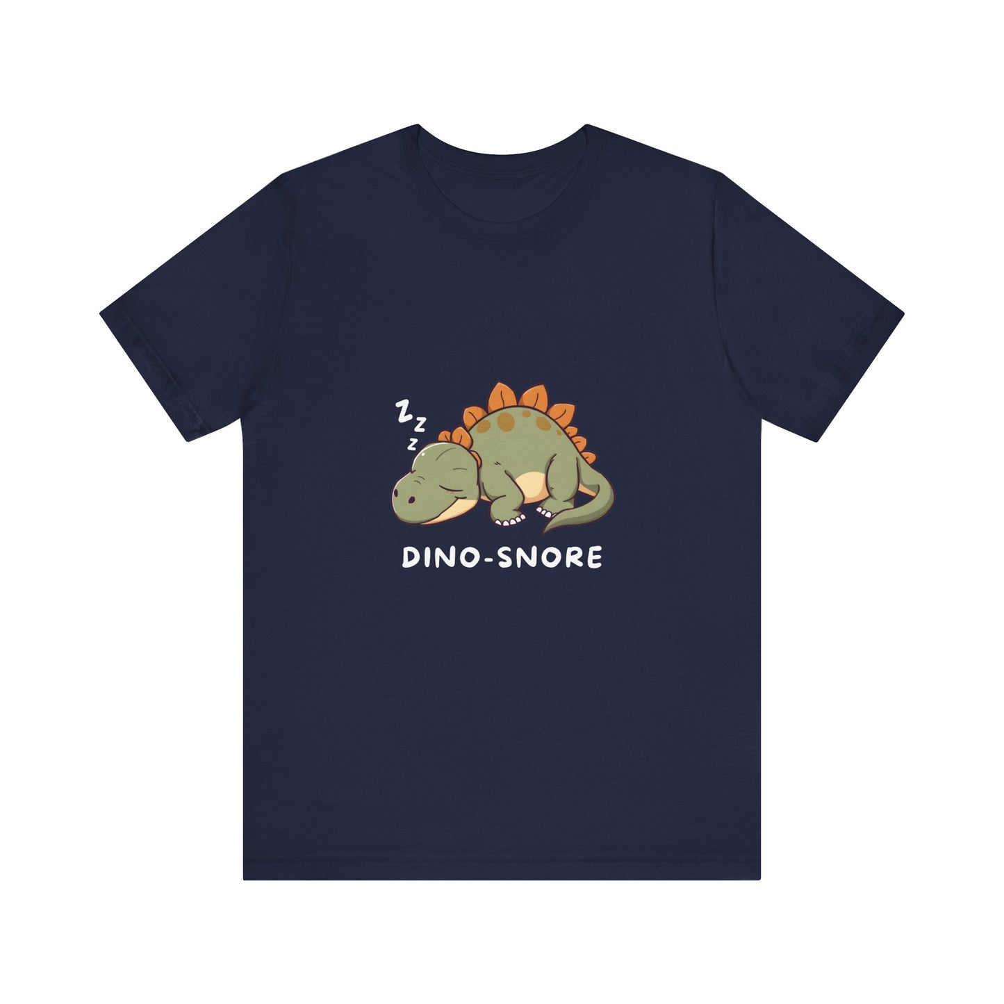 Lazy Dinosaur Short Sleeve T-Shirt With Ultra Soft-Cotton For Men And Women Base Navy