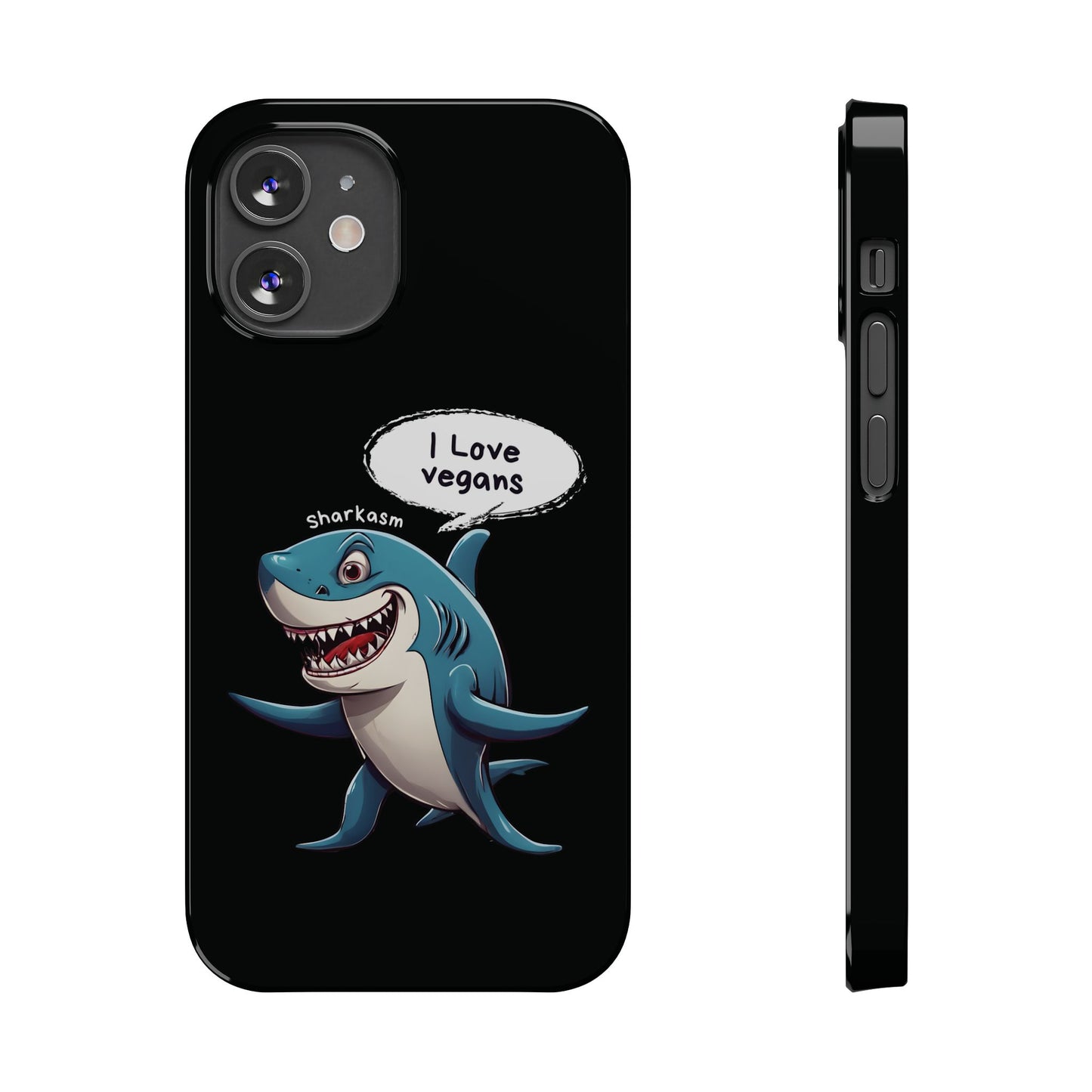 Sarcasm Shark Black iPhone 12 Mini Case