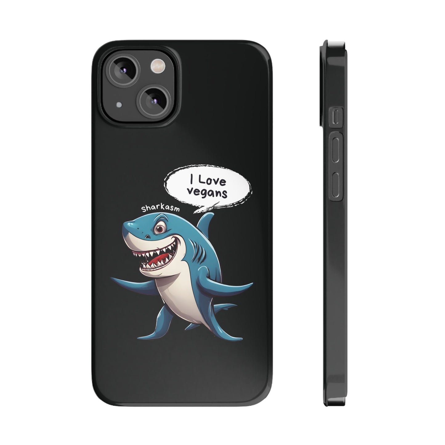 Sarcasm Shark Black iPhone 14 Case