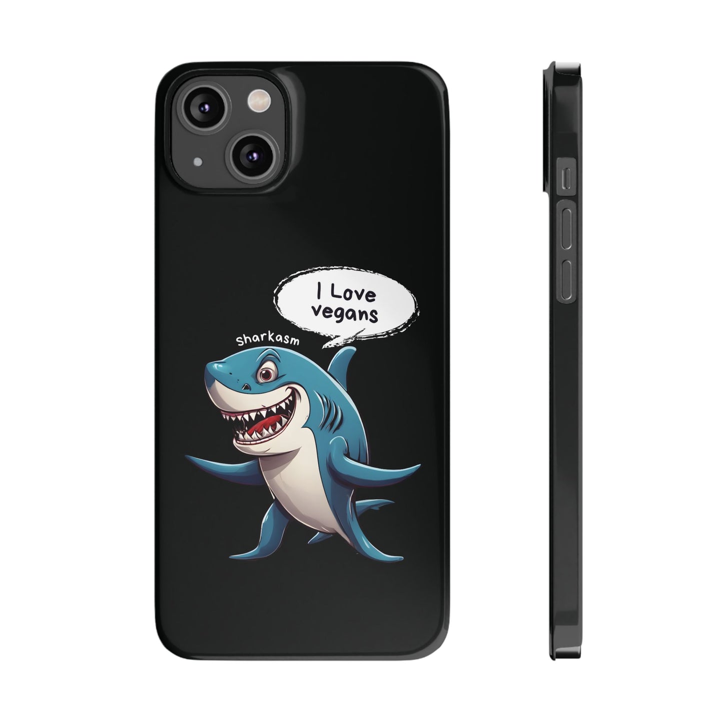 Sarcasm Shark Black iPhone 14 Plus Case