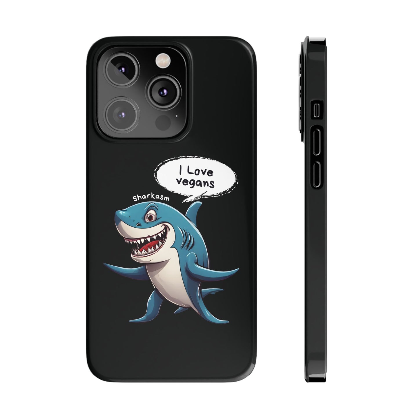 Sarcasm Shark Black iPhone 14 Pro Case