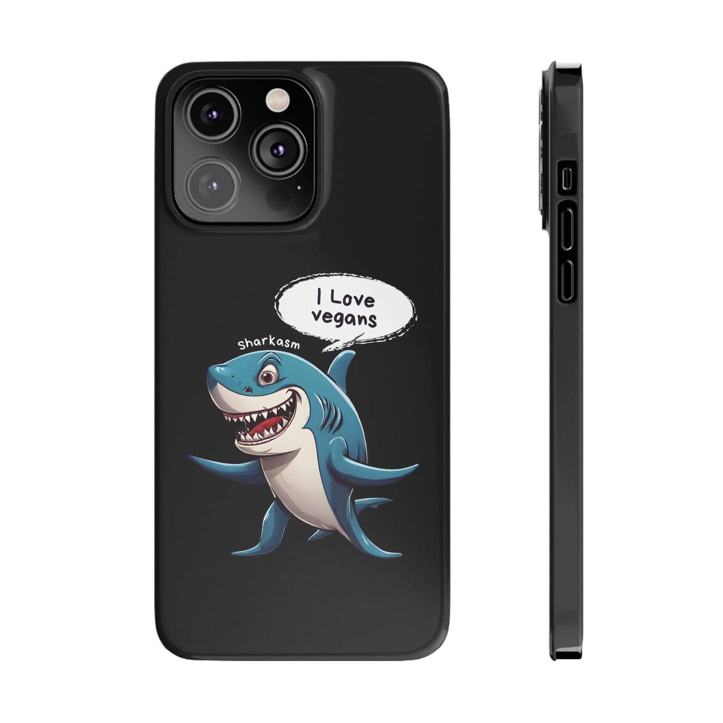 Sarcasm Shark Black iPhone 14 Pro Max Case