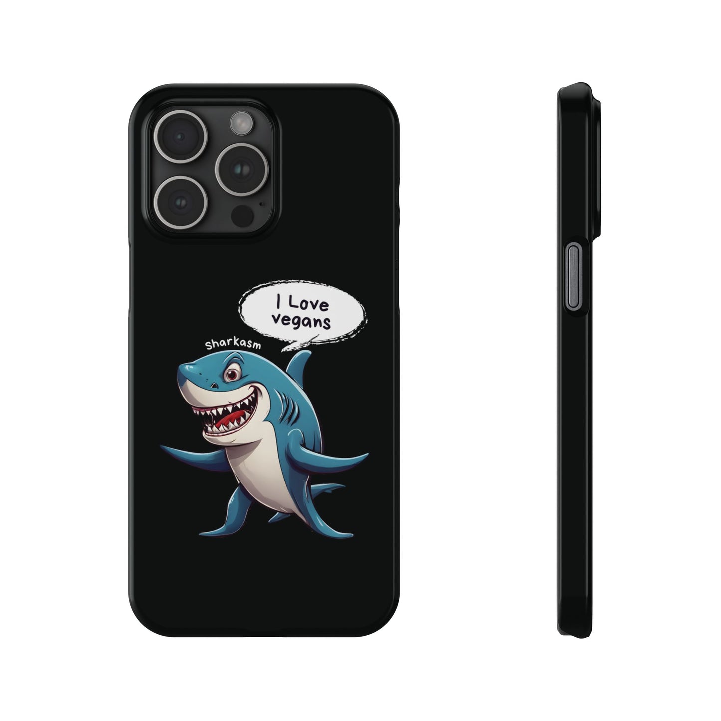 Sarcasm Shark Black iPhone 15 Pro Max Case
