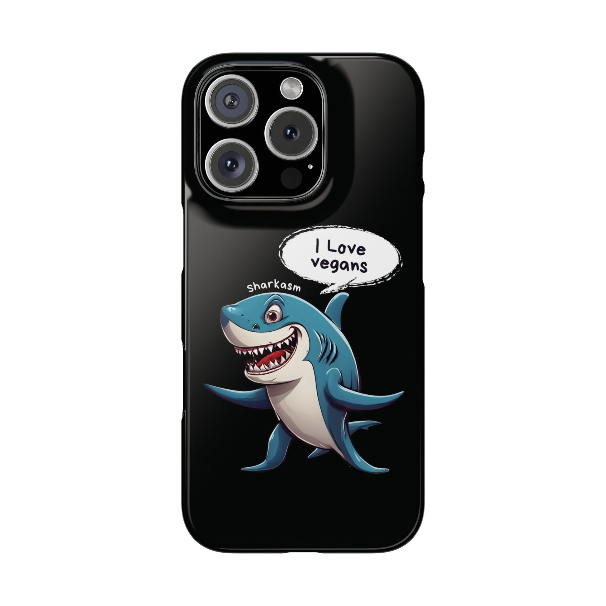Sarcasm Shark Black iPhone 16 Pro Case