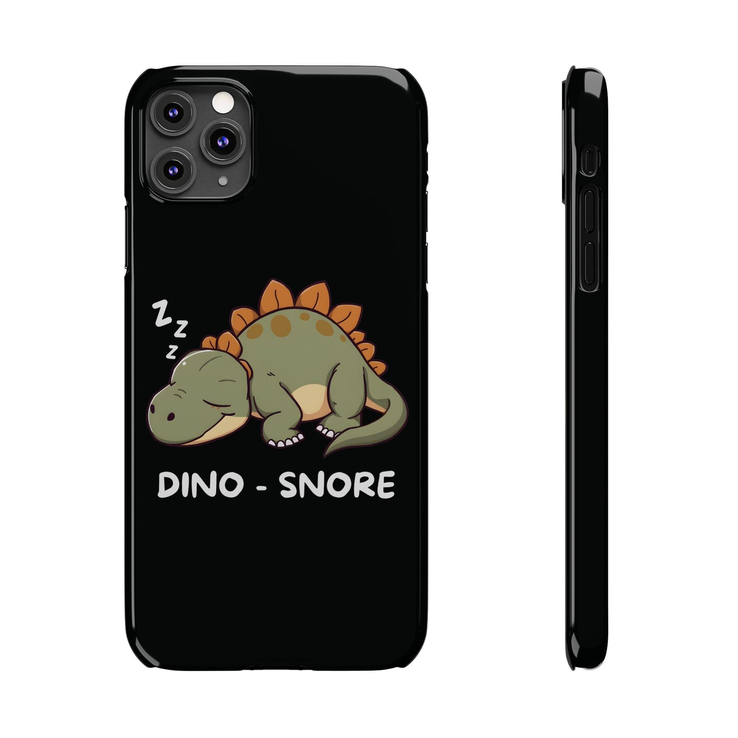 Sleepy Dinosaur Black iPhone 11 Pro Max Case