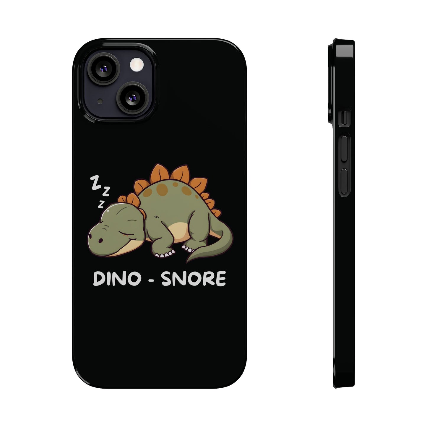 Sleepy Dinosaur Black iPhone 13 Case