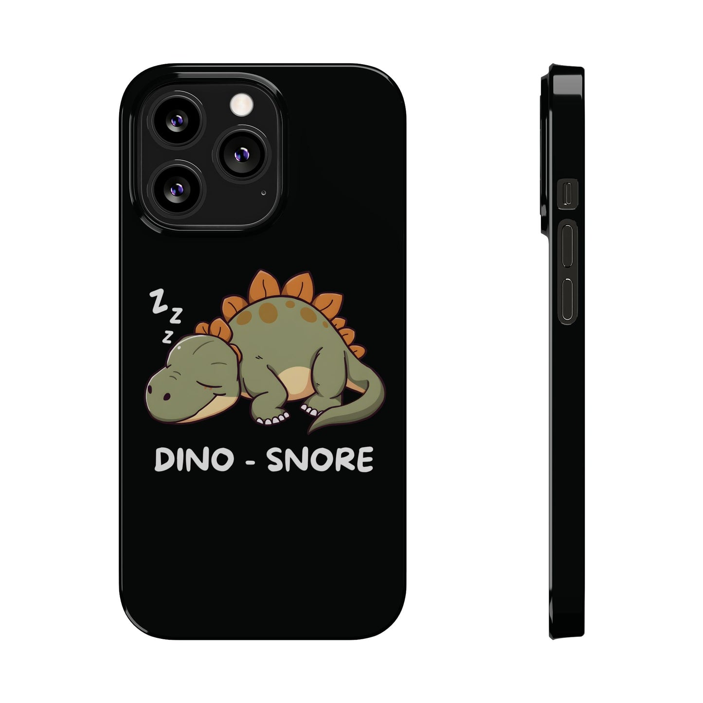 Sleepy Dinosaur Black iPhone 13 Pro Case
