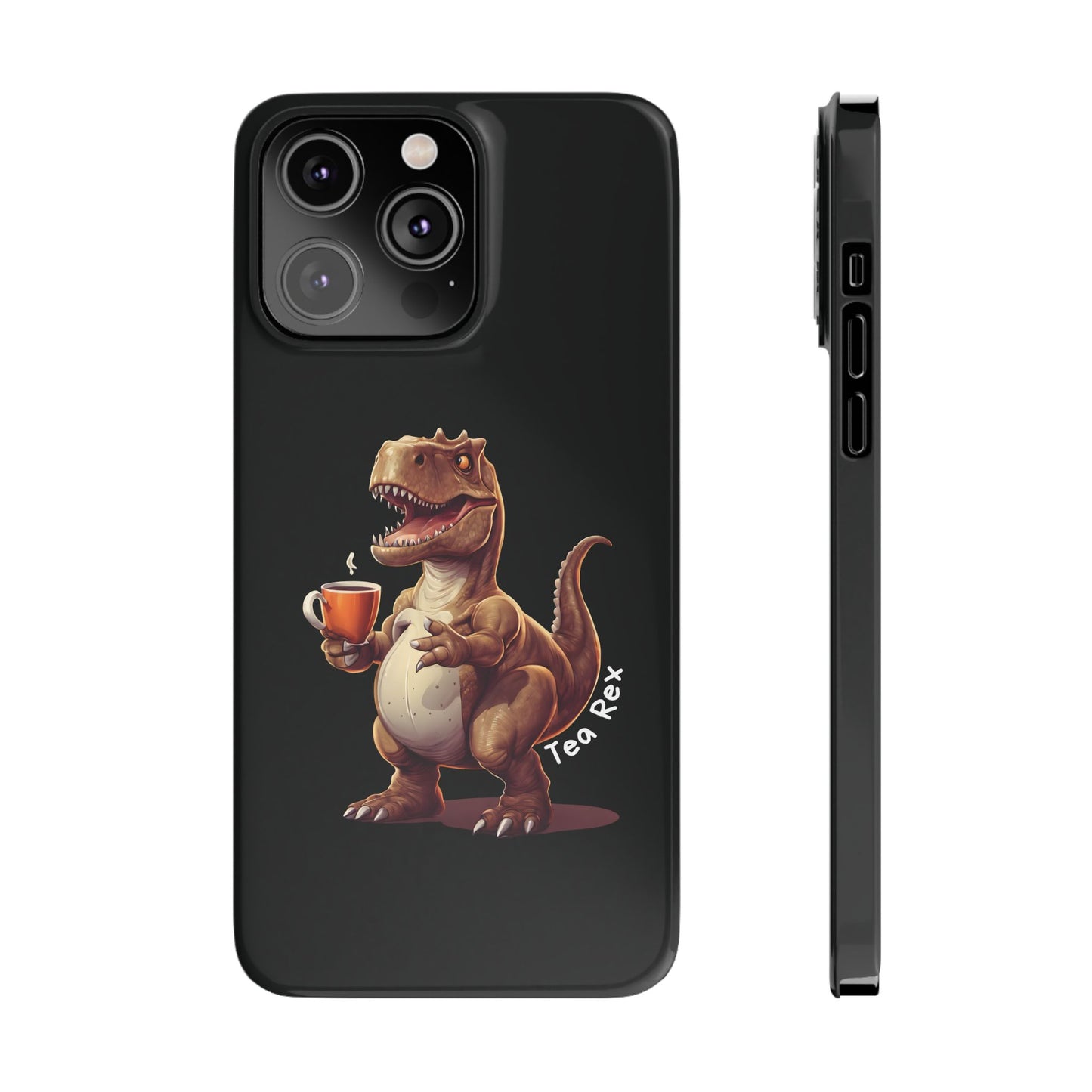 Tea Rex Black iPhone 14 Pro Max Case