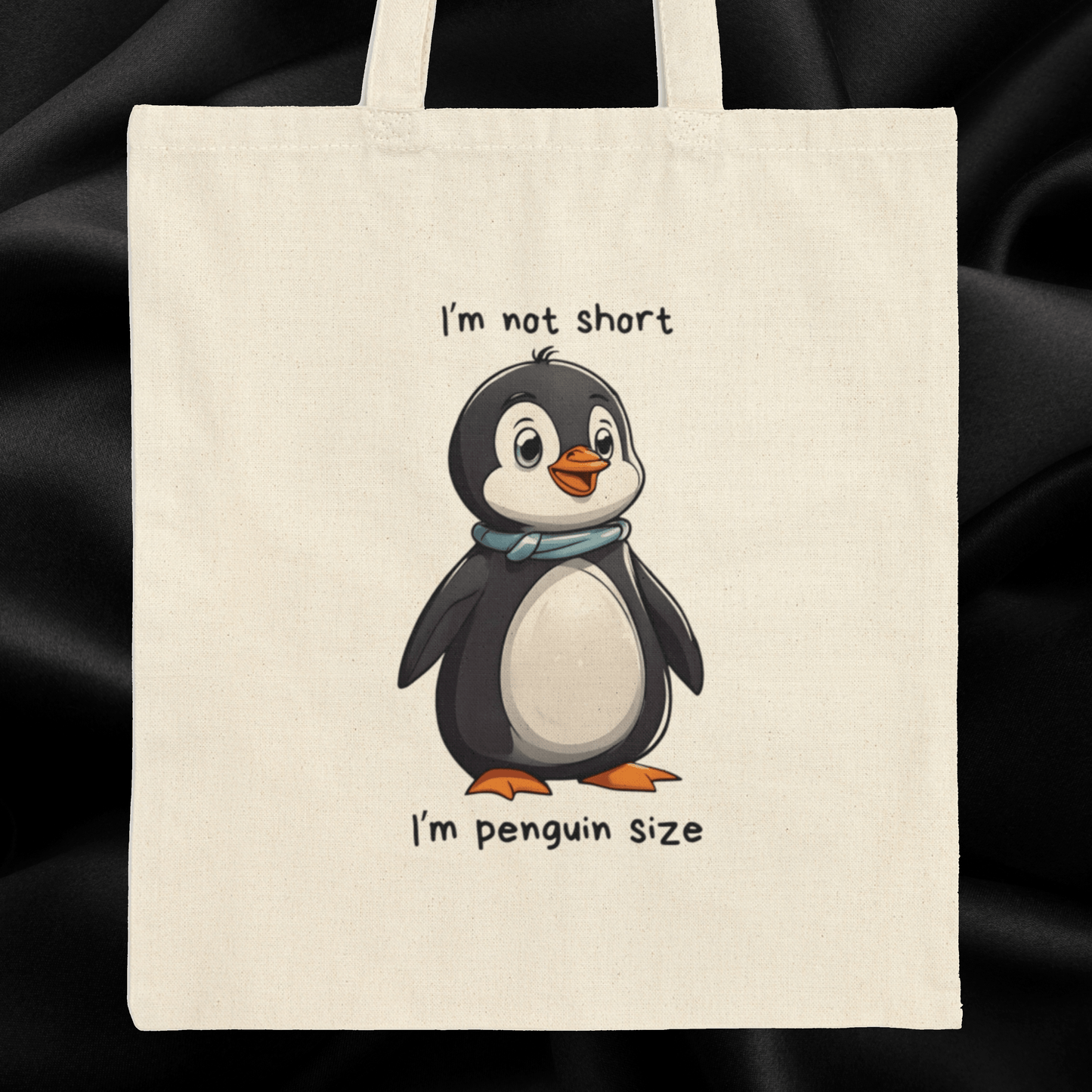 Tote Bag Cute Penguin Size