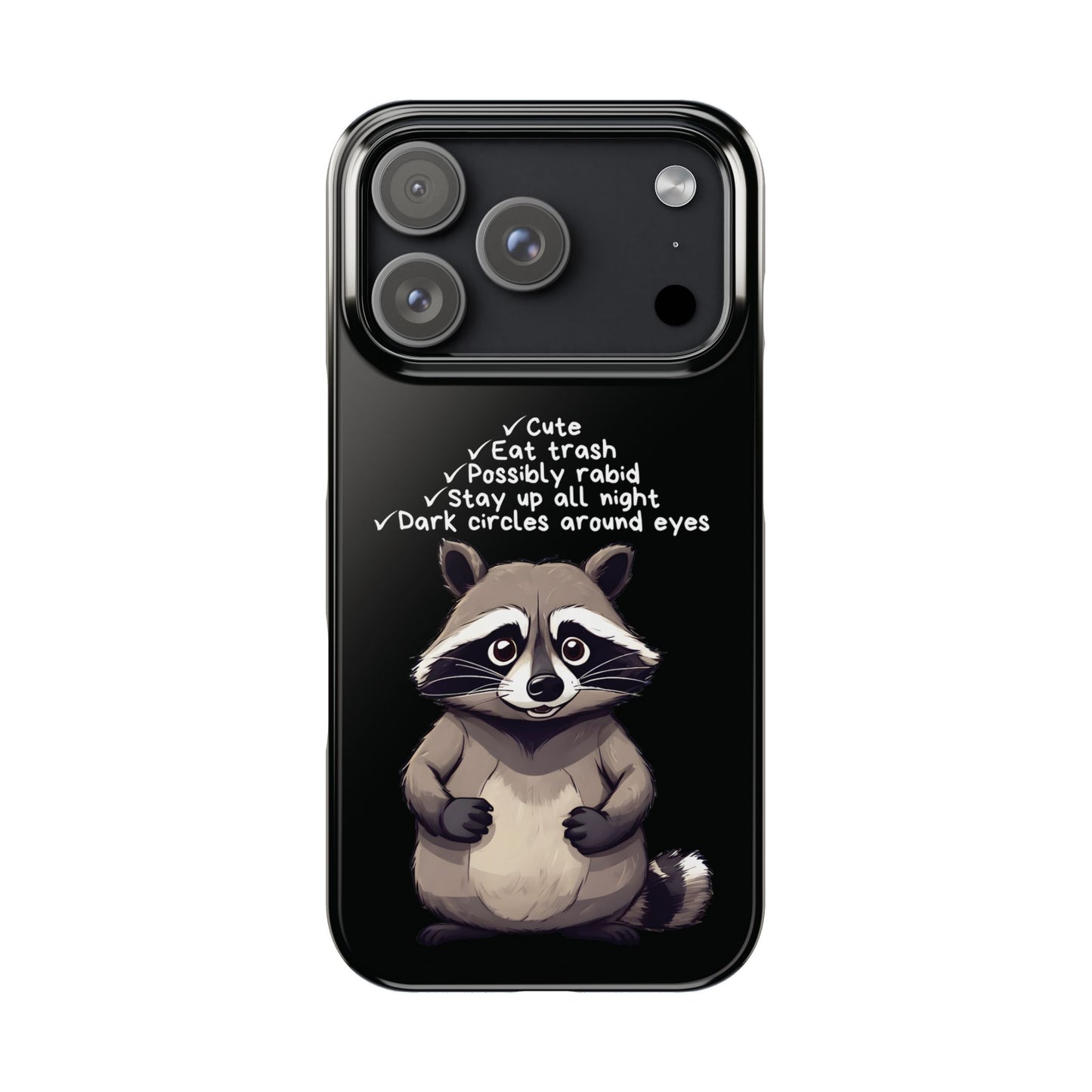 Cute Raccoon iPhone Case