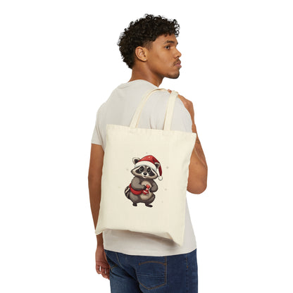 Tote Bag Christmas Raccoon