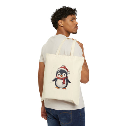Tote Bag Christmas Penguin