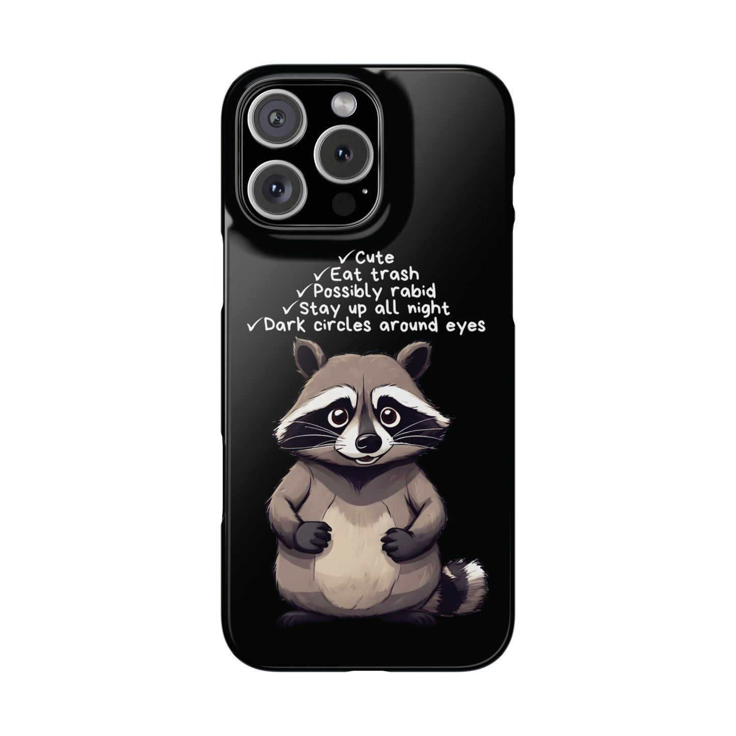 Cute Raccoon iPhone Case