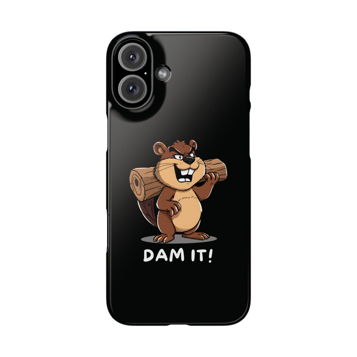 Funny Dam It iPhone Case