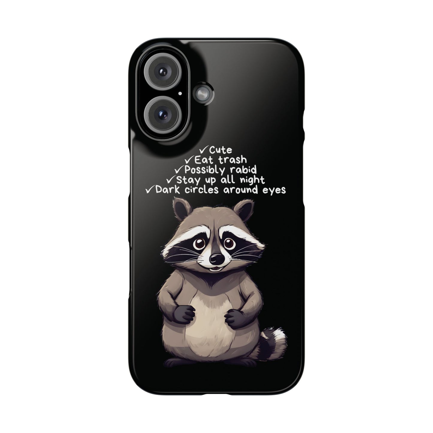 Cute Raccoon iPhone Case
