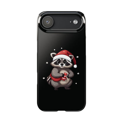 Cute Christmas Raccoon iPhone Case