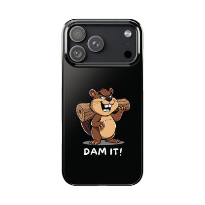 Funny Dam It iPhone Case