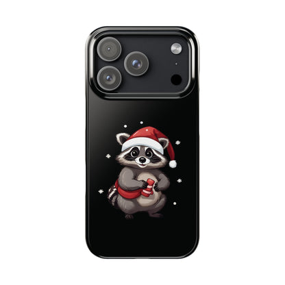 Cute Christmas Raccoon iPhone Case