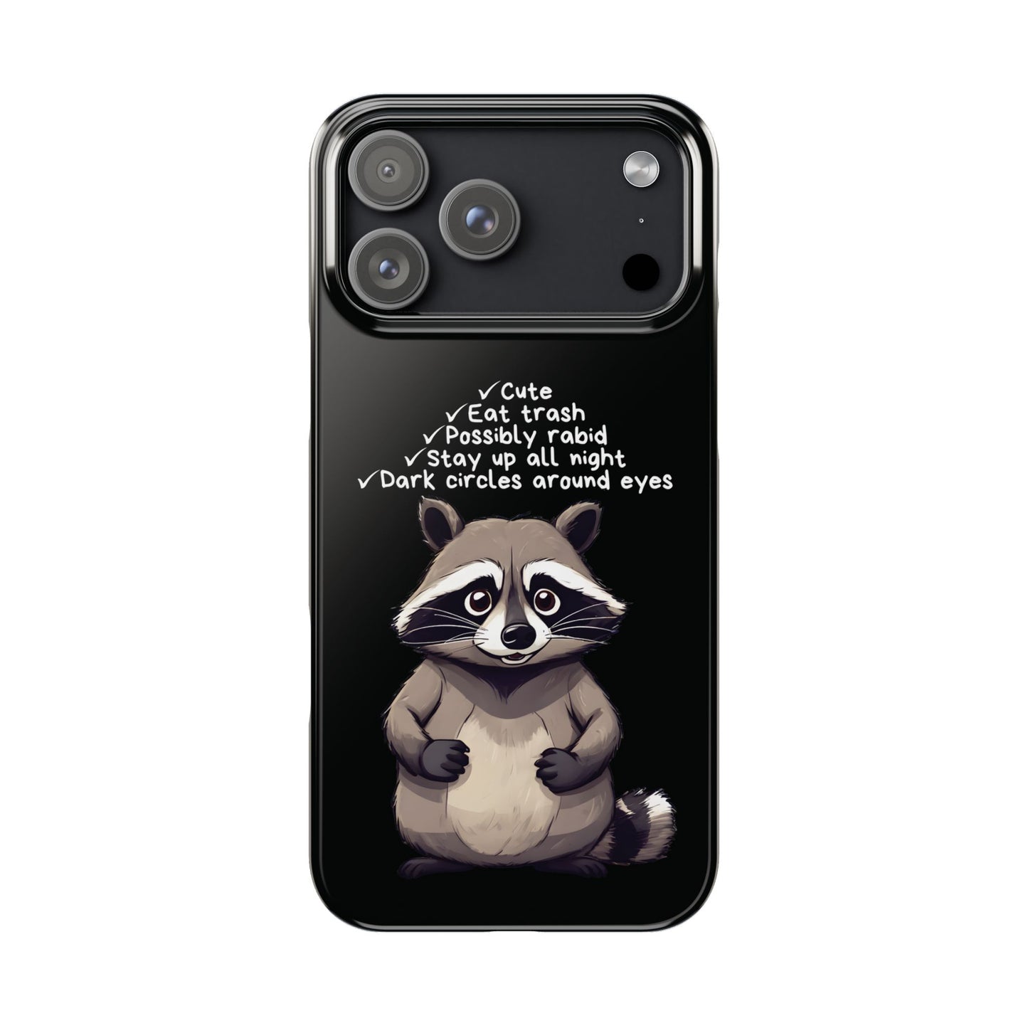 Cute Raccoon iPhone Case