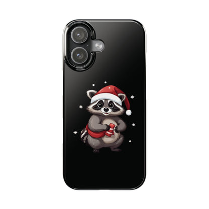 Cute Christmas Raccoon iPhone Case