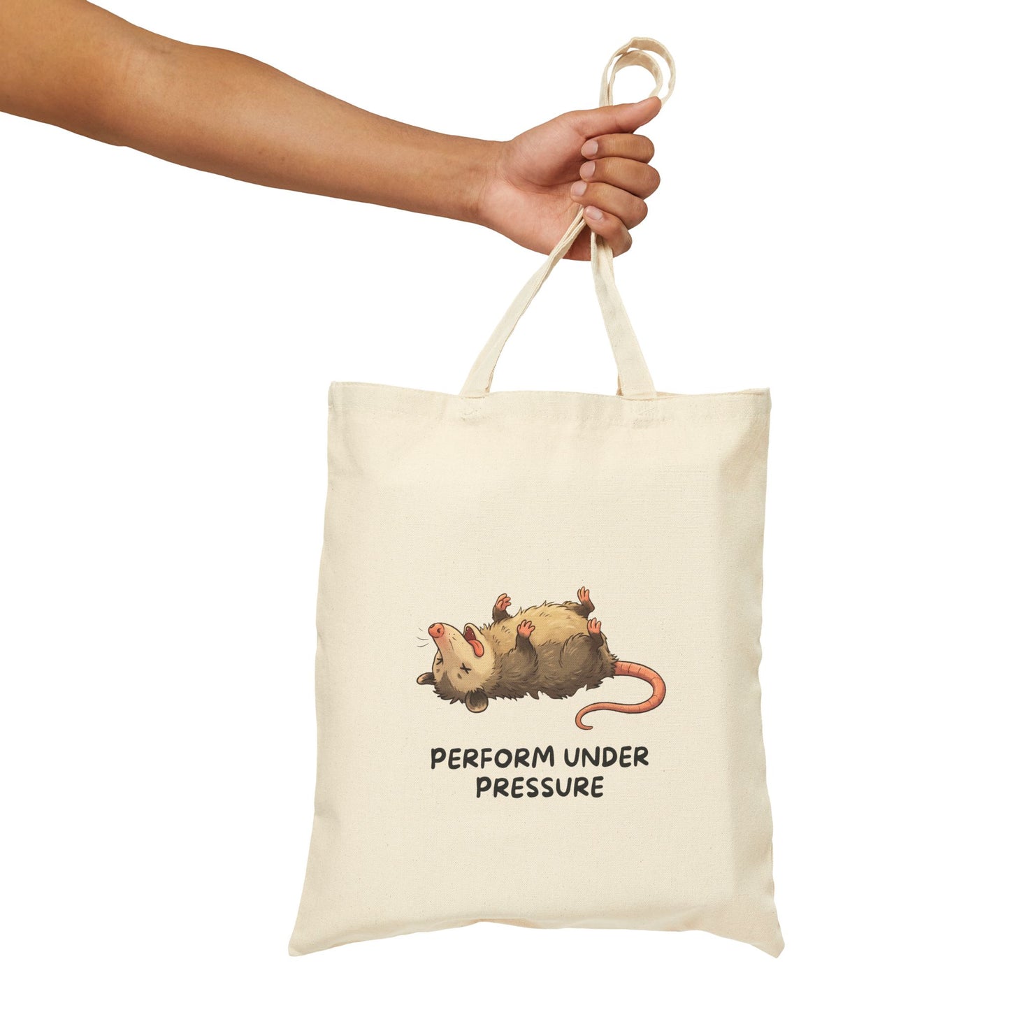 Opossum Tote Bag – Performs Under Pressure Funny Opossum Fan Gift - StoreCuriosity