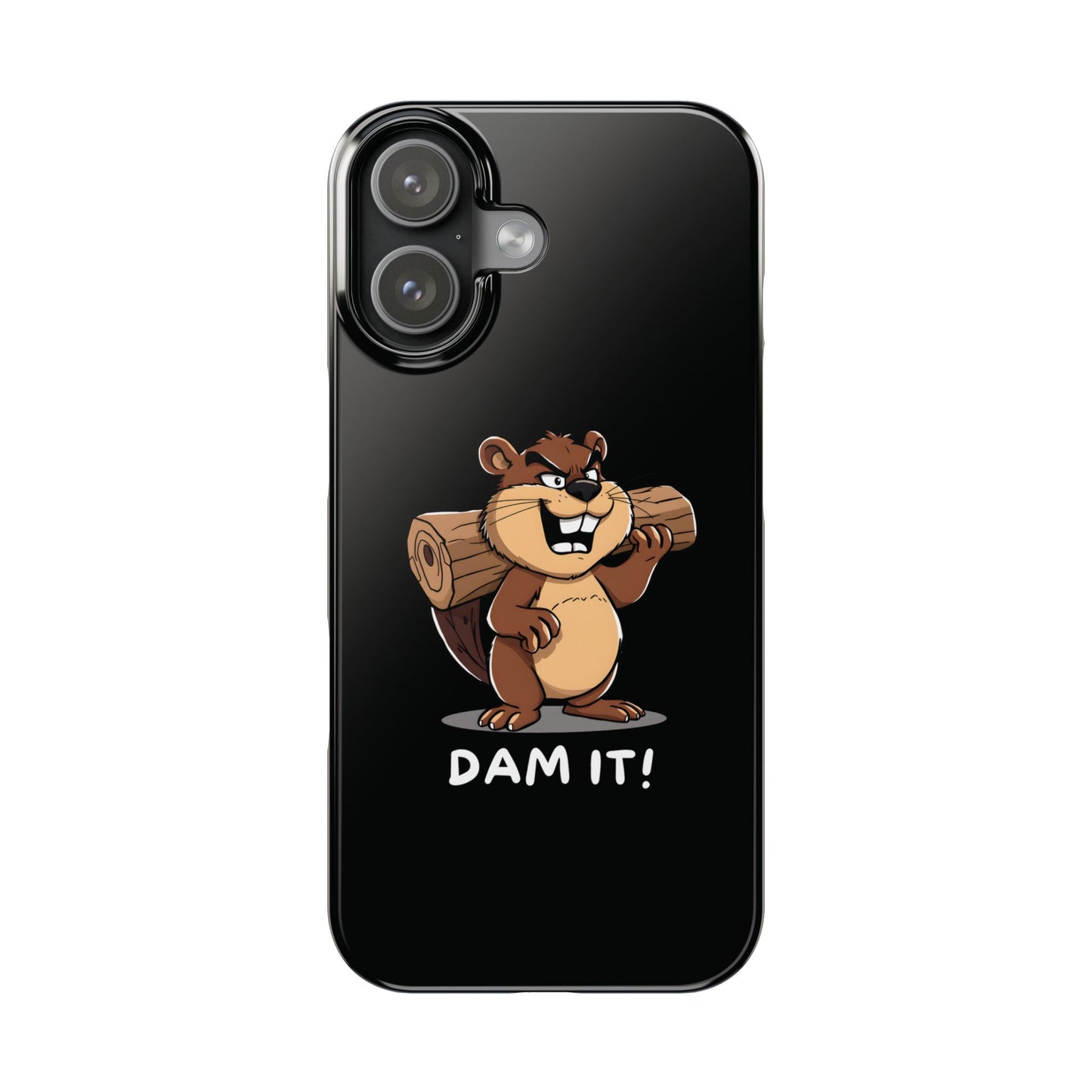 Funny Dam It iPhone Case