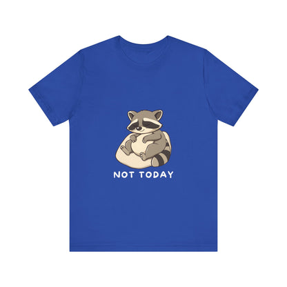 Blue_Lazy_Raccoon_Short_Sleeve_T-Shirt_With_Ultra_Soft-Cotton_For_Men_And_Women_Base