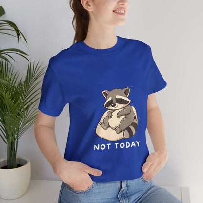 Blue_Lazy_Raccoon_Short_Sleeve_T-Shirt_With_Ultra_Soft-Cotton_For_Men_And_Women_Style