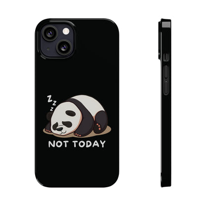 Cute Lazy Panda Black iPhone 13 Case