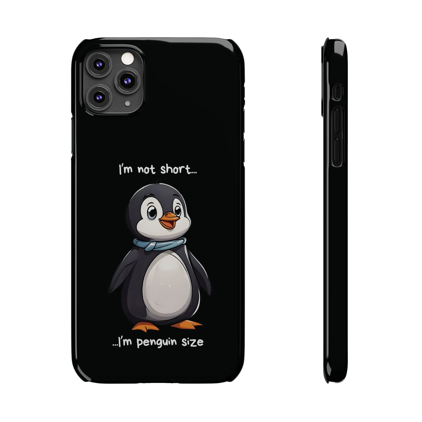 Cute Penguin Black iPhone 11 Pro Max Case