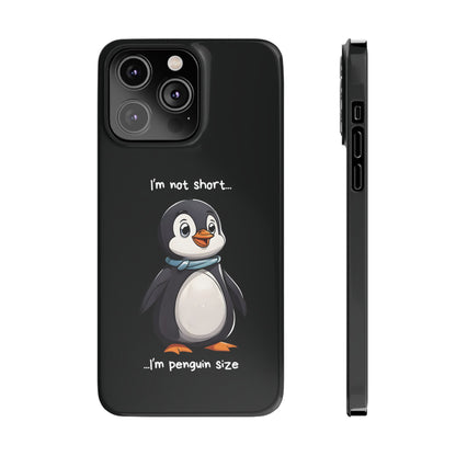 Cute Penguin Black iPhone 14 Pro Max Case