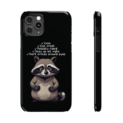 Cute Raccoon Black iPhone 11 Pro Case