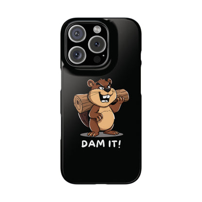 Dam It Beaver Black iPhone 16 Pro Case