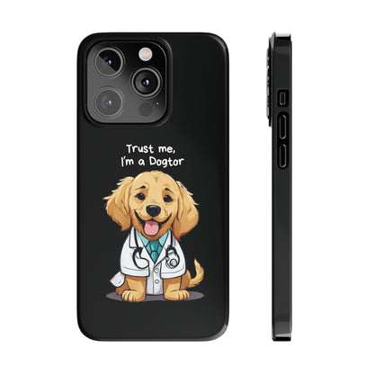 Dogtor Dog Black iPhone 14 Pro Case
