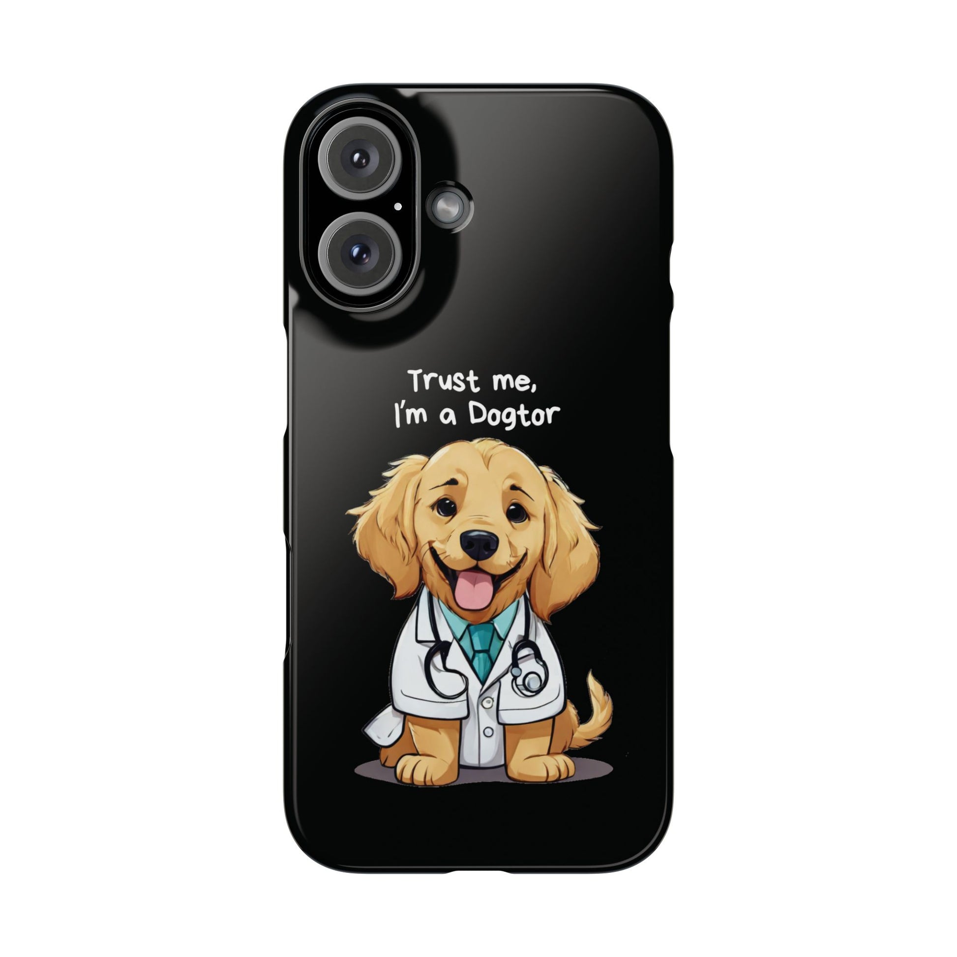 Dogtor Dog Black iPhone 16 Case